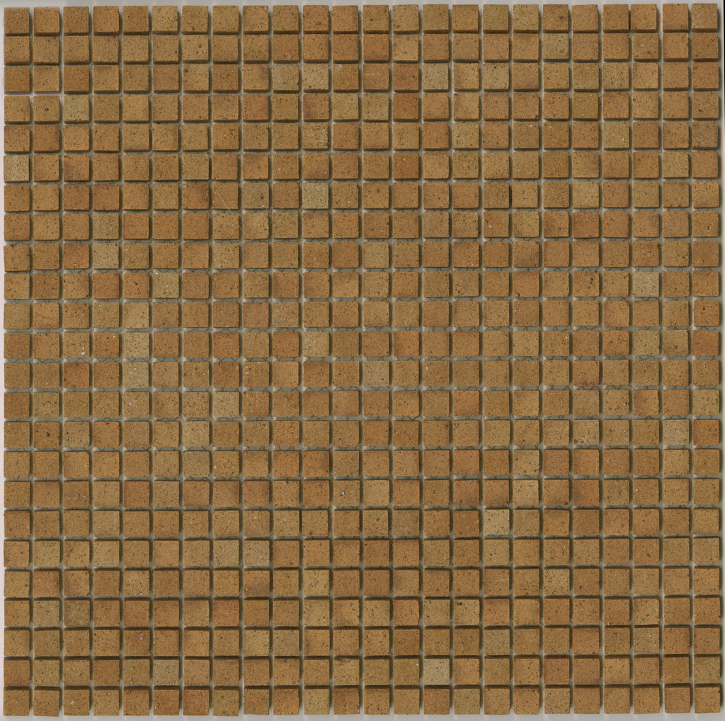 Grid pattern unglazed mosaic field