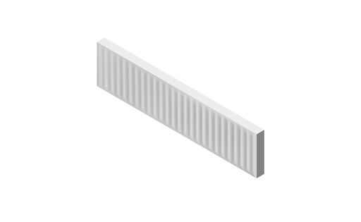 [CP28SFRF] 2" x 8" ribbed face field tile