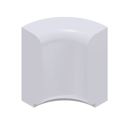 Series 15 - Box Cap inside corner with 1&quot; inside radius